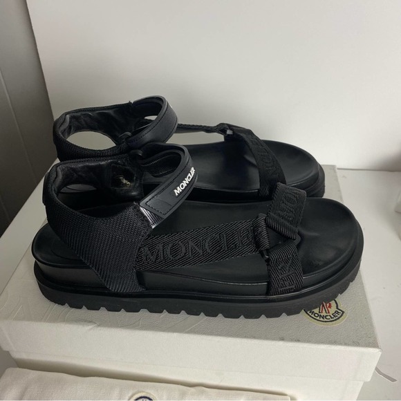 Moncler Flavia Sport Dad Sandals Black 39/9 - Picture 3 of 13
